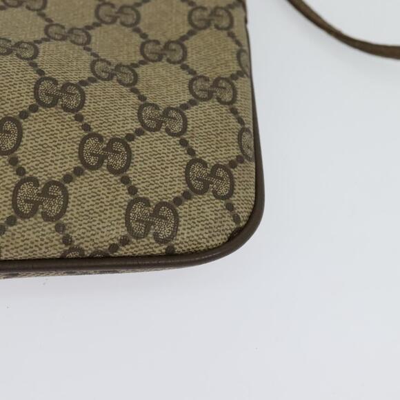 GUCCI GG Supreme Web Sherry Line Bag Pvc Beige Gold 904 02 047 - Picture 11 of 16